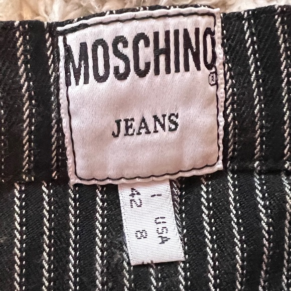 Vintage MOSCHINO Jeans mini pinstripe skirt, size IT42 - Picture 3 of 3